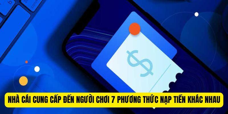 Nhà cái 88CLB cung cấp đến người chơi 7 phương thức nạp tiền khác nhau