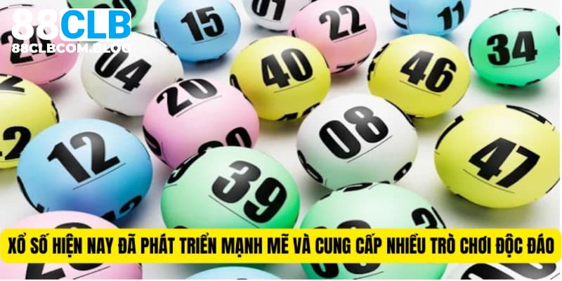 Xổ số tại 88CLB hiện nay đã phát triển mạnh mẽ và cung cấp nhiều trò chơi độc đáo